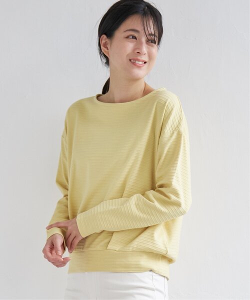 ikka（イッカ）の「リップル裾タックプルオーバー（Tシャツ/カットソー・レディース・ベージュ/オフホワイト/スカイブルー/イエロー・M/S/L）」の22枚目の写真