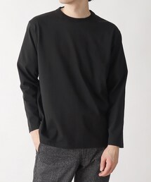THE SHOP TK  | 【洗濯してもヘタレにくい】ロングスリーブジャケットTシャツ(Tシャツ/カットソー)