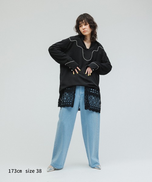 M TO R（ムウトアール）の「［BLOUSE］WESTERN MOOD SHIRTS（シャツ/ブラウス・レディース・ホワイト/ブラック・40/38）」の22枚目の写真