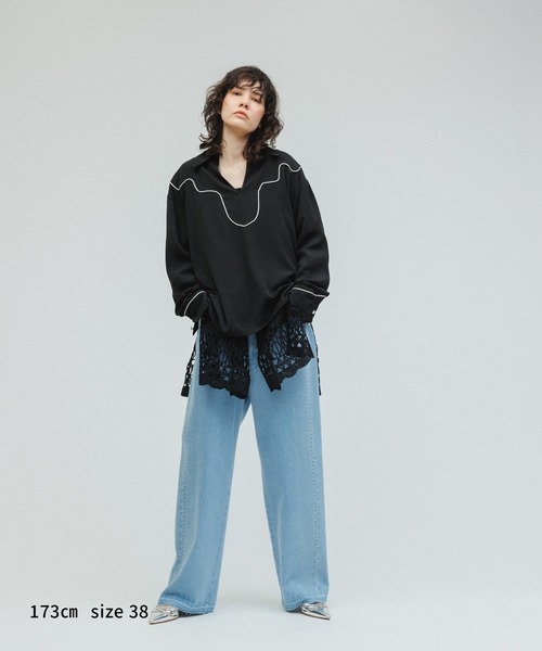 M TO R（ムウトアール）の「［BLOUSE］WESTERN MOOD SHIRTS（シャツ/ブラウス・レディース・ホワイト/ブラック・40/38）」の17枚目の写真