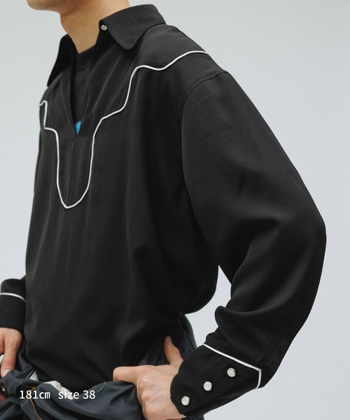 M TO R（ムウトアール）の「［BLOUSE］WESTERN MOOD SHIRTS（シャツ/ブラウス・レディース・ホワイト/ブラック・40/38）」の14枚目の写真