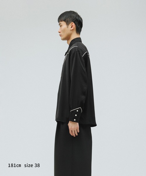 M TO R（ムウトアール）の「［BLOUSE］WESTERN MOOD SHIRTS（シャツ/ブラウス・レディース・ホワイト/ブラック・40/38）」の10枚目の写真