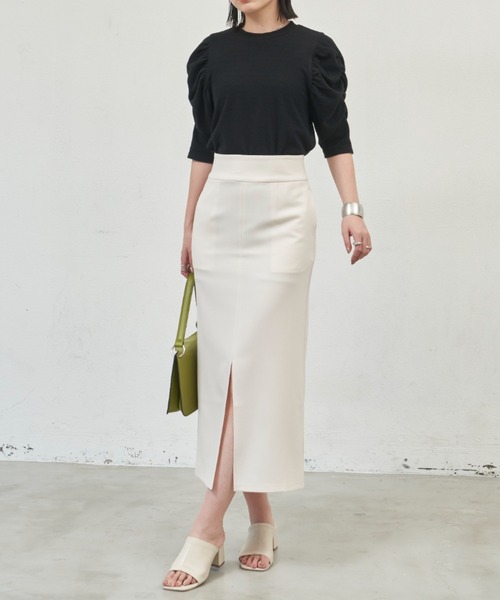 センタースリットタイトスカート（スカート）｜Aunt Marie's