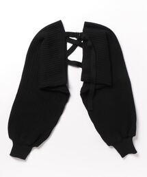 【新潟県産】バッククロスショートニットボレロ/アームカバー