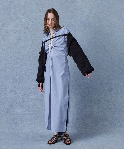 PUBLIC TOKYO(パブリックトウキョウ)の「【新潟県産】バッククロスショートニットボレロ/アームカバー(カーディガン/ボレロ・レディース・その他2/ブラック・FREE)」の12枚目の写真