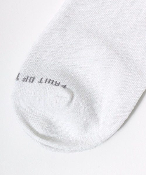 FRUIT OF THE LOOM（フルーツオブザルーム）の「FRUIT OF THE LOOM（フルーツオブザルーム）ラインソックス10Pソックス（ソックス/靴下・メンズ・ホワイト系その他・25cm～27cm）」の4枚目の写真