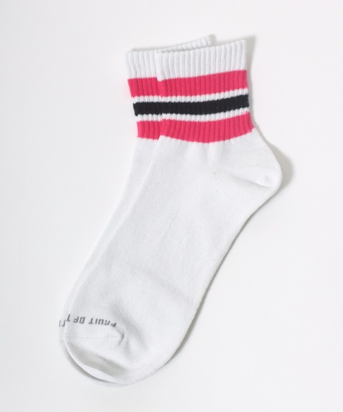 FRUIT OF THE LOOM（フルーツオブザルーム）の「FRUIT OF THE LOOM（フルーツオブザルーム）ラインソックス10Pソックス（ソックス/靴下・メンズ・ホワイト系その他・25cm～27cm）」の6枚目の写真