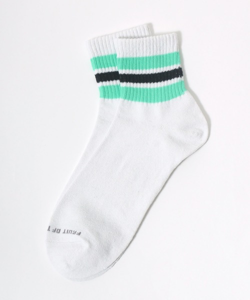 FRUIT OF THE LOOM（フルーツオブザルーム）の「FRUIT OF THE LOOM（フルーツオブザルーム）ラインソックス10Pソックス（ソックス/靴下・メンズ・ホワイト系その他・25cm～27cm）」の8枚目の写真