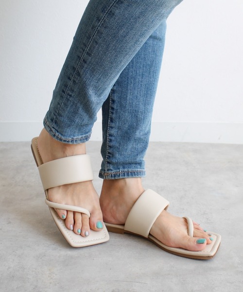 Fabby fabby(ファビィーファビィー)の「ライントングフラットサンダル(サンダル・レディース・その他/ベージュ/オフホワイト/ブラック/ライトグリーン・LARGE/SMALL/MEDIUM)」の20枚目の写真