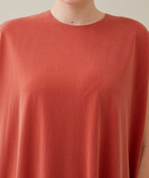 08sircus（ゼロエイトサーカス）の「【08sircus/08サーカス】キュプラジャージースリーブレスドレス（ワンピース・レディース・オレンジ/ブラック・0/1）」の3枚目の写真