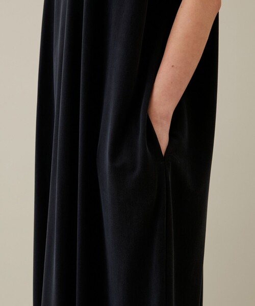 08sircus（ゼロエイトサーカス）の「【08sircus/08サーカス】キュプラジャージースリーブレスドレス（ワンピース・レディース・オレンジ/ブラック・0/1）」の7枚目の写真