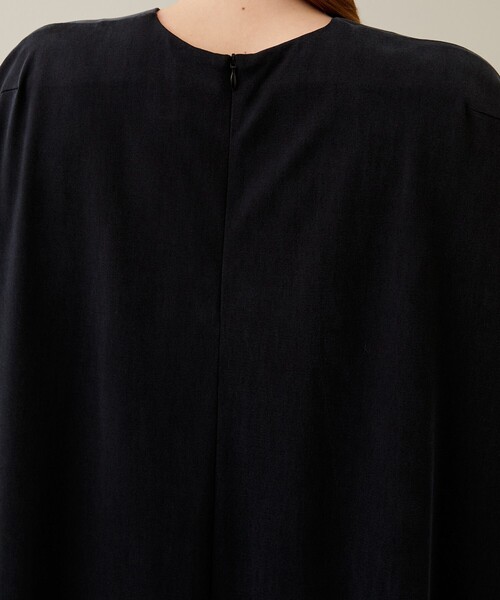 08circusシャツワンピース 08sircus (ゼロエイトサーカス) Broad tuck gather sleeve shirt