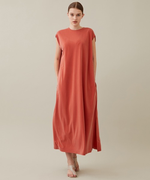 08sircus/08サーカス】キュプラジャージースリーブレスドレス