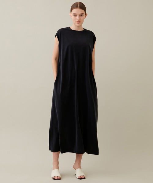 08sircus/08サーカス】キュプラジャージースリーブレスドレス