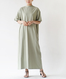 【汗が染みないロングワンピ】 汗しみない TEEワンピース 汗染み防止