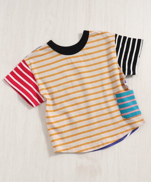 BREEZE（ブリーズ）の「【どっちも正解】 DAISUKI 半袖Tシャツ（Tシャツ/カットソー・キッズ・ミント/チャコール/ブラック/レインボー/ベージュ/オフホワイト/ライム/オレンジ/ターコイズブルー/ピンク/イエロー/ブルー・140/120/110/130/90/100/80）」の9枚目の写真