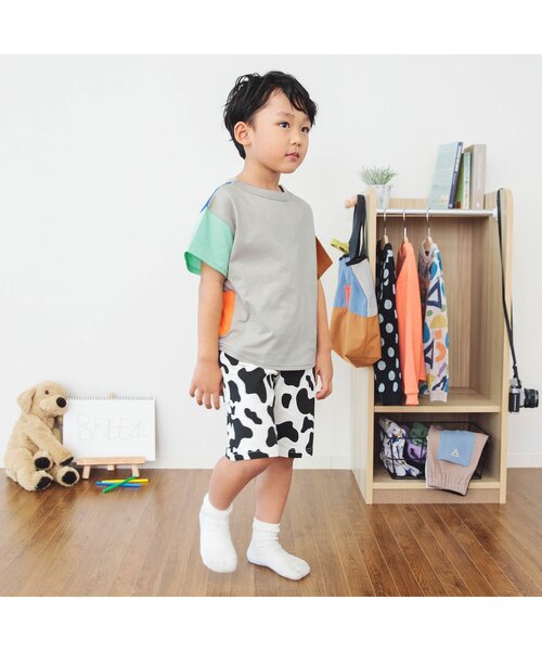 BREEZE（ブリーズ）の「【どっちも正解】 DAISUKI 半袖Tシャツ（Tシャツ/カットソー・キッズ・ミント/チャコール/ブラック/レインボー/ベージュ/オフホワイト/ライム/オレンジ/ターコイズブルー/ピンク/イエロー/ブルー・140/120/110/130/90/100/80）」の17枚目の写真