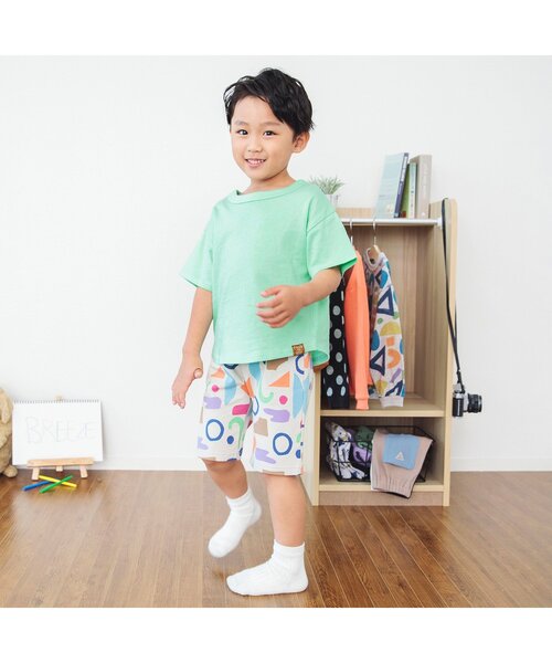 BREEZE（ブリーズ）の「【どっちも正解】 DAISUKI 半袖Tシャツ（Tシャツ/カットソー・キッズ・ミント/チャコール/ブラック/レインボー/ベージュ/オフホワイト/ライム/オレンジ/ターコイズブルー/ピンク/イエロー/ブルー・140/120/110/130/90/100/80）」の19枚目の写真