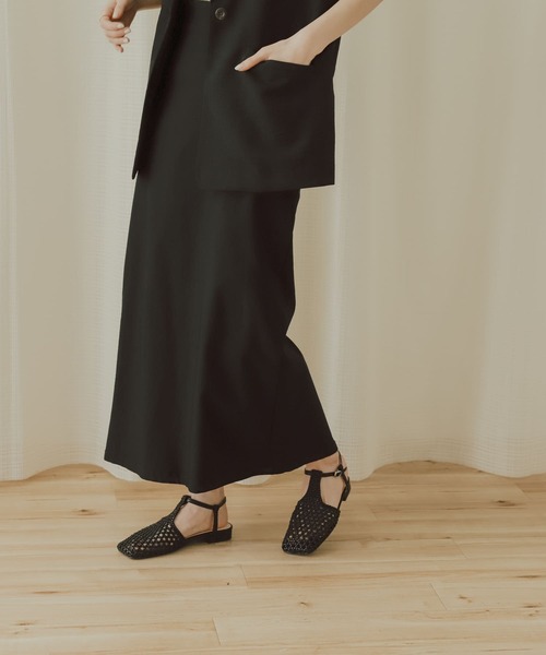 SENSE OF PLACE by URBAN RESEARCH(センスオブプレイスバイアーバンリサーチ)の「Tストラップメッシュシューズ(サンダル・レディース・アイボリー/ブラック・LARGE/MEDIUM/SMALL)」の16枚目の写真