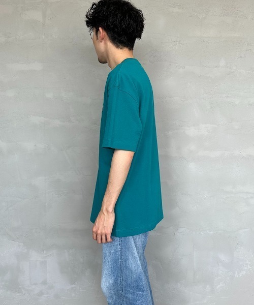 CHUMS（チャムス）の「[CHUMS/チャムス] ブービーロゴ刺繍 オーバーサイズ鹿の子Tシャツ（Tシャツ/カットソー・レディース・エメラルドブルー/ホワイト/ブラック・L/M/XL）」の16枚目の写真