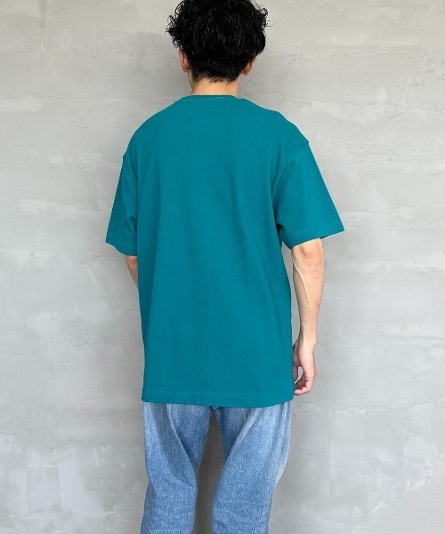 CHUMS（チャムス）の「[CHUMS/チャムス] ブービーロゴ刺繍 オーバーサイズ鹿の子Tシャツ（Tシャツ/カットソー・レディース・エメラルドブルー/ホワイト/ブラック・L/M/XL）」の9枚目の写真