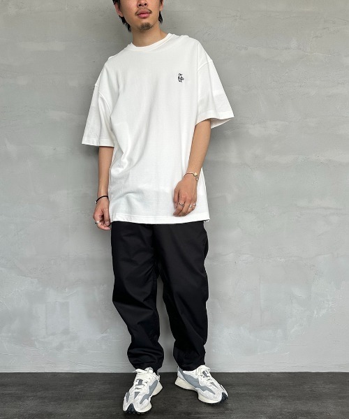 CHUMS（チャムス）の「[CHUMS/チャムス] ブービーロゴ刺繍 オーバーサイズ鹿の子Tシャツ（Tシャツ/カットソー・レディース・エメラルドブルー/ホワイト/ブラック・L/M/XL）」の11枚目の写真