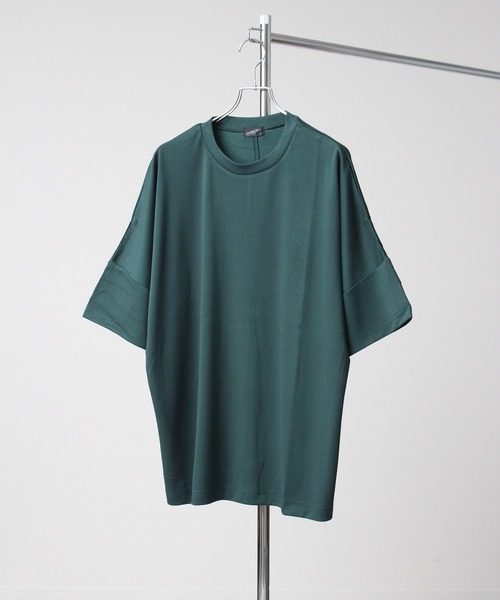 Art re A select(アトリエセレクト)の「クールシルキータッチ ポンチ半袖オーバーサイズドルマンTシャツ/接触冷感(Tシャツ/カットソー・メンズ・ライトグレー/ブラック/ライトブルー/ネイビー/ホワイト/グリーン・M/L)」の5枚目の写真