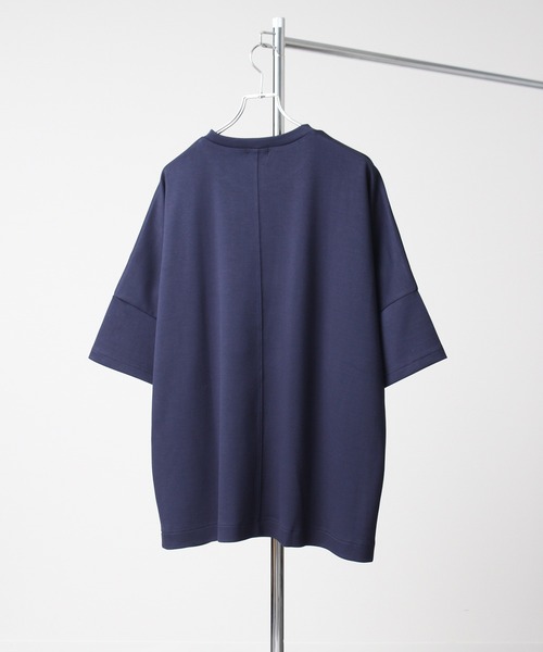 Art re A select(アトリエセレクト)の「クールシルキータッチ ポンチ半袖オーバーサイズドルマンTシャツ/接触冷感(Tシャツ/カットソー・メンズ・ライトグレー/ブラック/ライトブルー/ネイビー/ホワイト/グリーン・M/L)」の12枚目の写真