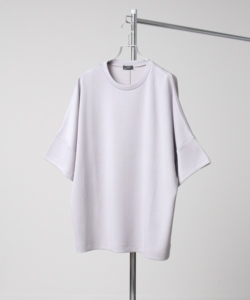 Art re A select(アトリエセレクト)の「クールシルキータッチ ポンチ半袖オーバーサイズドルマンTシャツ/接触冷感(Tシャツ/カットソー・メンズ・ライトグレー/ブラック/ライトブルー/ネイビー/ホワイト/グリーン・M/L)」の21枚目の写真