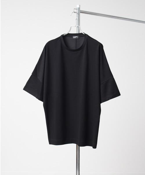 Art re A select(アトリエセレクト)の「クールシルキータッチ ポンチ半袖オーバーサイズドルマンTシャツ/接触冷感(Tシャツ/カットソー・メンズ・ライトグレー/ブラック/ライトブルー/ネイビー/ホワイト/グリーン・M/L)」の10枚目の写真