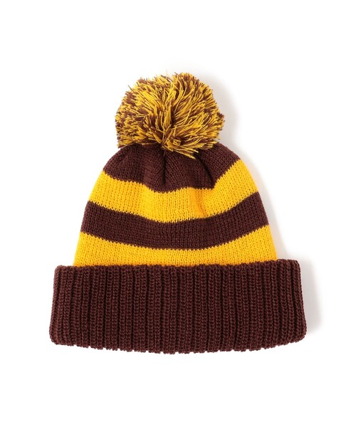 BEAMS BOY(ビームスボーイ)の「INFIELDER DESIGN × BEAMS BOY / 別注 ボーダー ポンポン キャップ(ニットキャップ/ビーニー・レディース・ブラウン/ブルー/レッド・ONE SIZE)」の13枚目の写真