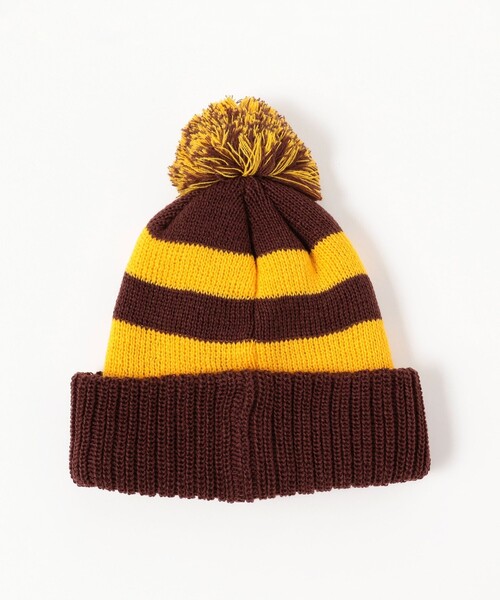 BEAMS BOY(ビームスボーイ)の「INFIELDER DESIGN × BEAMS BOY / 別注 ボーダー ポンポン キャップ(ニットキャップ/ビーニー・レディース・ブラウン/ブルー/レッド・ONE SIZE)」の14枚目の写真
