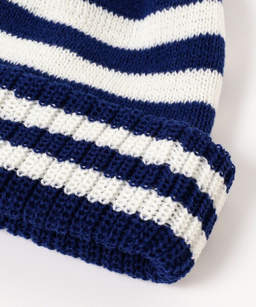 BEAMS BOY(ビームスボーイ)の「INFIELDER DESIGN × BEAMS BOY / 別注 ボーダー ポンポン キャップ(ニットキャップ/ビーニー・レディース・ブラウン/ブルー/レッド・ONE SIZE)」の19枚目の写真