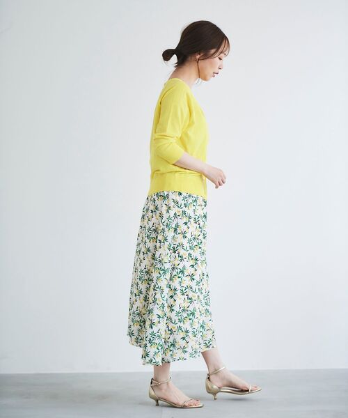 le.coeur blanc（ルクールブラン）の「レモンプリントフレアスカート（スカート・レディース・ホワイト系その他/ブルー系その他3・38）」の13枚目の写真