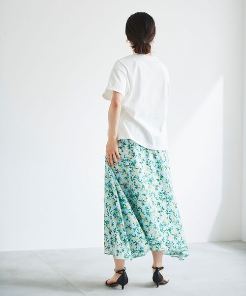 le.coeur blanc（ルクールブラン）の「レモンプリントフレアスカート（スカート・レディース・ホワイト系その他/ブルー系その他3・38）」の22枚目の写真