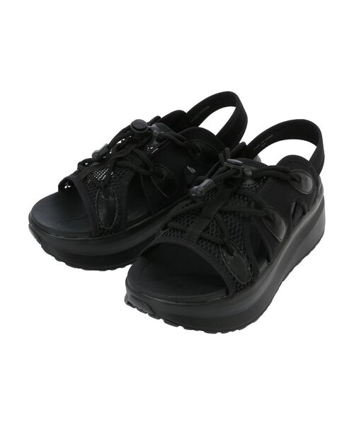 Green Parks(グリーンパークス)の「・LENA メッシュ厚底サンダル(サンダル・レディース・ベージュ/ブラック・L/LL/S/M)」の20枚目の写真