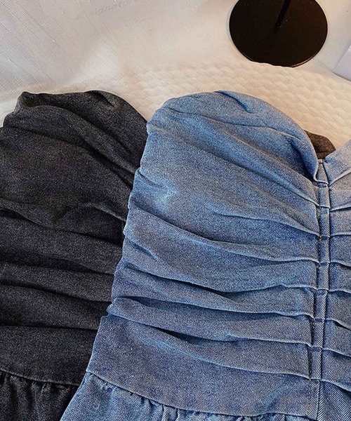 SPIGA（スピーガ）の「ﾃﾞﾆﾑﾍﾞｱｼｮｰﾄｵｰﾙｲﾝﾜﾝ（つなぎ/オールインワン・レディース・ブラック/ブルー・FREE）」の11枚目の写真