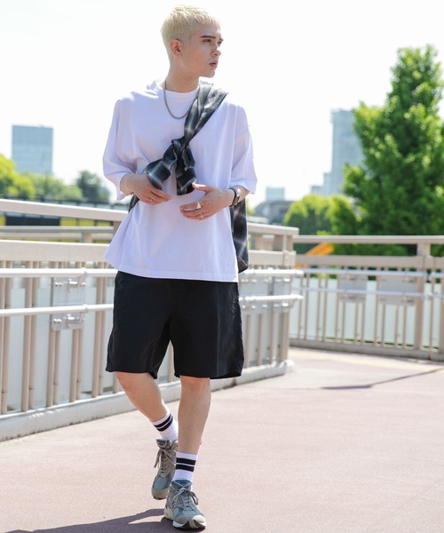 WEGO（ウィゴー）の「WEGO/ナイロンイージーショーツ（その他パンツ・メンズ・ベージュ系その他/ダークグレー/ブラック/ブルー・SMALL/MEDIUM/LARGE）」の5枚目の写真