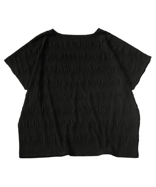 antiqua(アンティカ)の「膨れジャガード生地ドルマントップス(Tシャツ/カットソー・レディース・ホワイト/ブラック・FREE)」の21枚目の写真