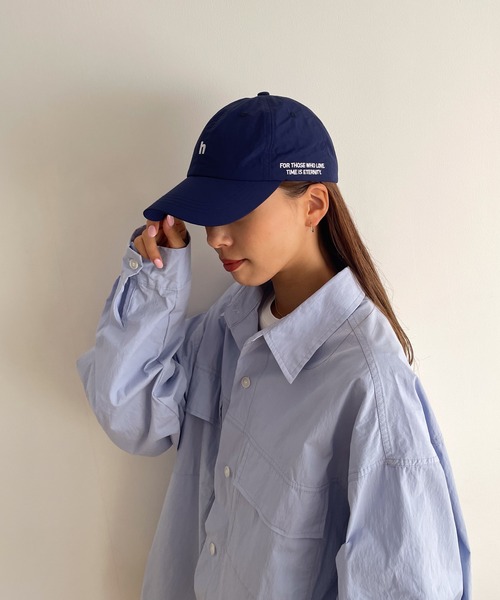CANAL JEAN(キャナルジーン)の「smileyranna "h"刺繍ナイロンCAP(キャップ・レディース・ネイビー・ONE SIZE)」の1枚目の写真