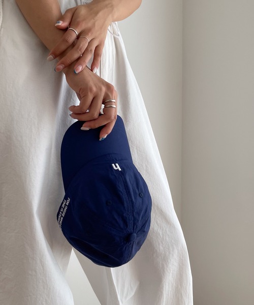 CANAL JEAN(キャナルジーン)の「smileyranna "h"刺繍ナイロンCAP(キャップ・レディース・ネイビー・ONE SIZE)」の10枚目の写真