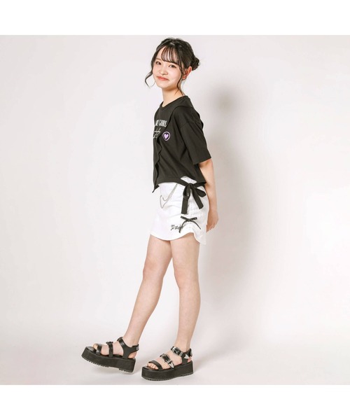 ZIDDY（ジディ）の「ZIDDY/切り替えロゴTシャツ(130~160cm)（Tシャツ/カットソー・キッズ・ホワイト/ブラック・150/140/160/130）」の18枚目の写真