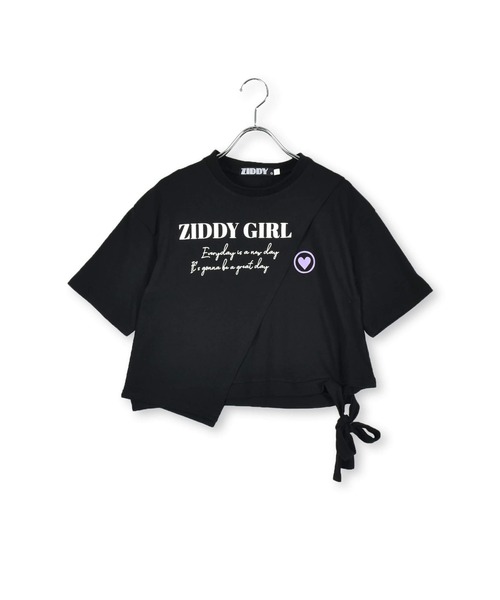 ZIDDY（ジディ）の「ZIDDY/切り替えロゴTシャツ(130~160cm)（Tシャツ/カットソー・キッズ・ホワイト/ブラック・150/140/160/130）」の4枚目の写真