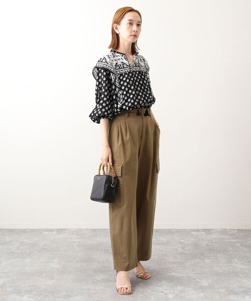 SLOBE IENA（スローブイエナ）の「インドパネルパターンブラウス