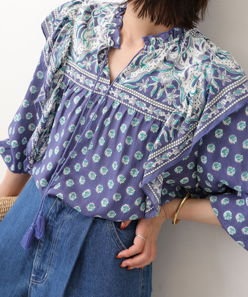 【新品タグ付】SLOBE IENA インドパネルブラウス 新品タグ付】SLOBE IENA インドパネルブラウス - メルカリ