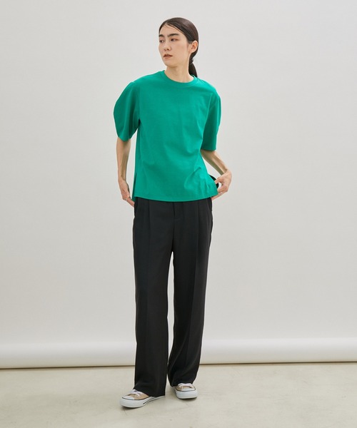 SALON adam et rope'(サロン アダム エ ロペ)の「キュプラカルゼストレートイージーパンツ(その他パンツ・レディース・ダークブラウン/ブラック/ダークラベンダー・M/S)」の4枚目の写真