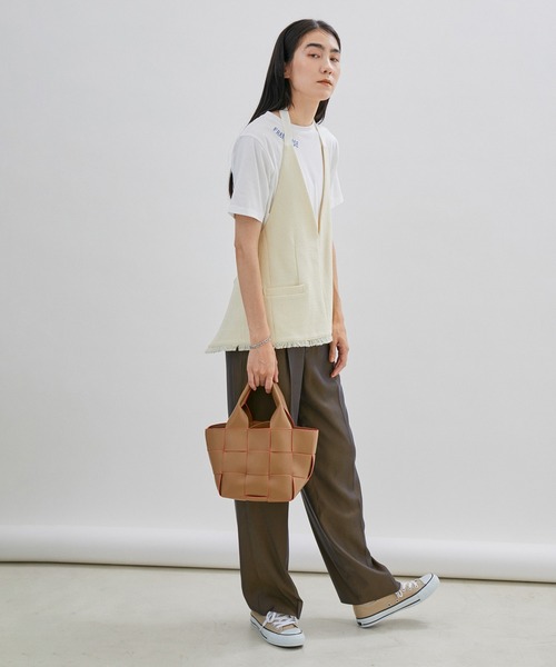 SALON adam et rope'(サロン アダム エ ロペ)の「キュプラカルゼストレートイージーパンツ(その他パンツ・レディース・ダークブラウン/ブラック/ダークラベンダー・M/S)」の10枚目の写真