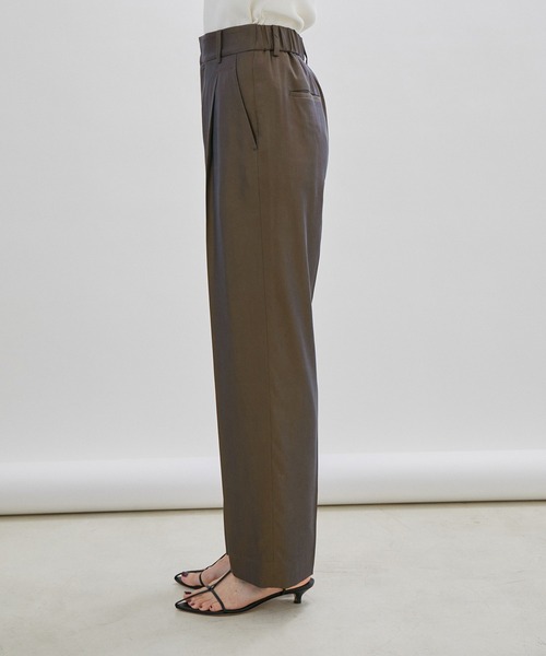 SALON adam et rope'(サロン アダム エ ロペ)の「キュプラカルゼストレートイージーパンツ(その他パンツ・レディース・ダークブラウン/ブラック/ダークラベンダー・M/S)」の20枚目の写真