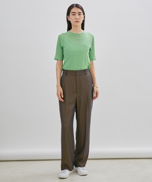 SALON adam et rope'(サロン アダム エ ロペ)の「キュプラカルゼストレートイージーパンツ(その他パンツ・レディース・ダークブラウン/ブラック/ダークラベンダー・M/S)」の12枚目の写真