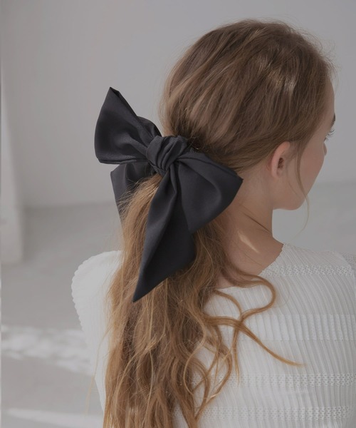 MIELI INVARIANT（ミエリインヴァリアント）の「Ribbon Hair Tie（ヘアゴム・レディース・ブラック・FREE）」の5枚目の写真